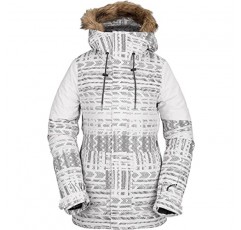 Volcom 여성용 섀도우 절연 스노우보드 스키 겨울 후드 재킷