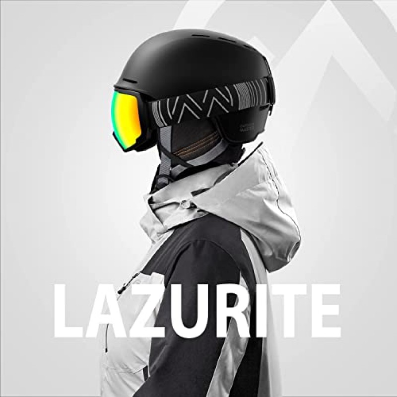 OutdoorMaster Lazurite 스키 헬멧 - 남성, 여성, 청소년 및 아동용 스노보드 헬멧