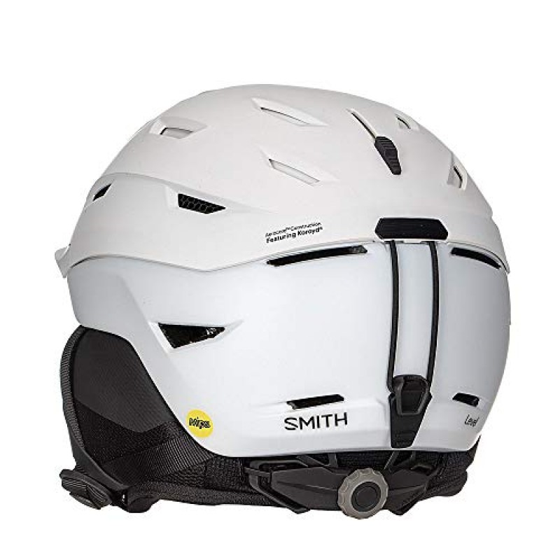 Smith Optics 레벨 MIPS 스노우 헬멧 (매트 화이트, X-Large 63-67cm)