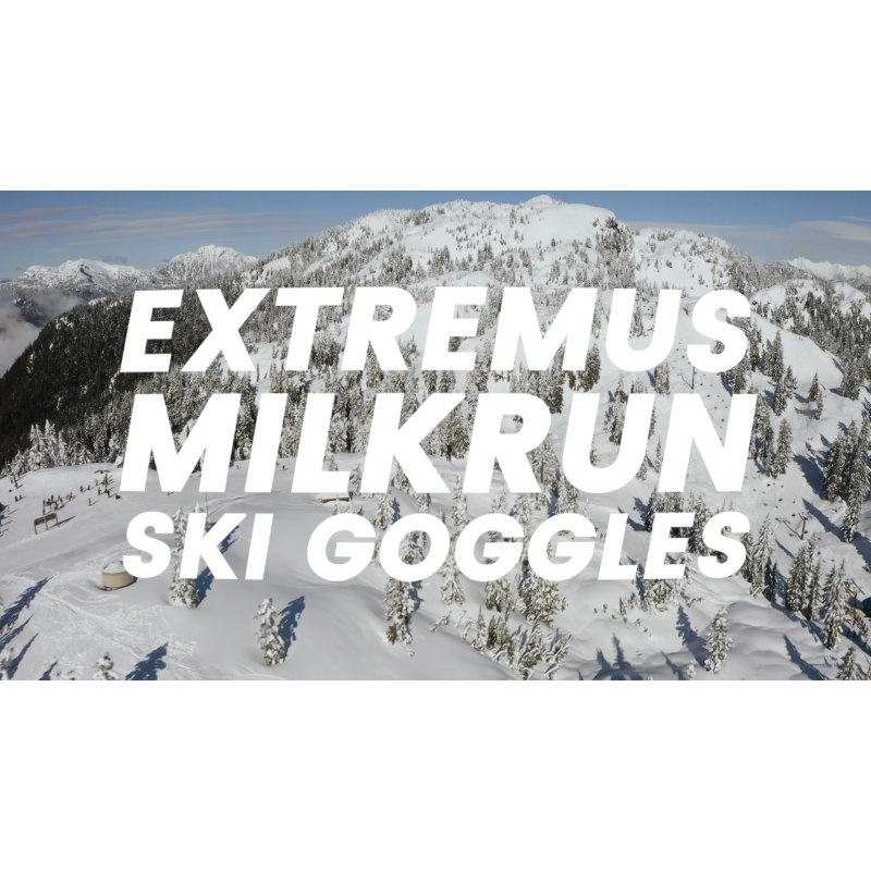 Extremus MilkRun 스키 고글, 경량, 넓은 시야, UV400 보호, 헬멧 호환, 남성 여성용 스노우 보드 및 스노우 고글