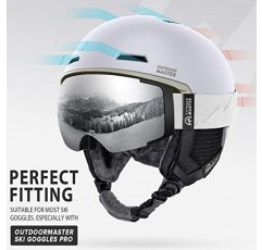 OutdoorMaster Diamond MIPS 스키 헬멧 - 남성 여성 및 청소년을 위한 스노우 스포츠 헬멧 스노우보드 헬멧