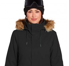 Volcom 여성용 폰 절연 스노우보드 스키 겨울 후드 재킷