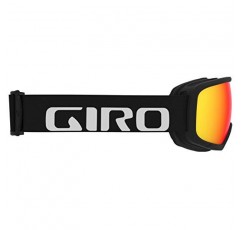 Giro Ringo 스키 고글 - 남성, 여성 및 청소년용 스노보드 고글 - 선명한 엠버 렌즈가 있는 블랙 워드마크 스트랩