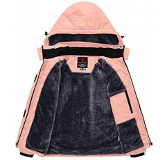 TBMPOY 여성용 방수 스노우 보드 스키 자켓 따뜻한 겨울 스노우 코트 마운틴 윈드 브레이커 후드 비옷