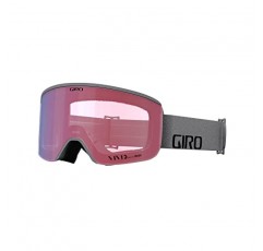 Giro Axis 스키 고글 - 남성용 스노보드 고글 - 선명한 에메랄드/선명한 적외선 렌즈가 있는 회색 워드마크 스트랩