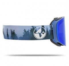NAKED Optics® 남녀공용 스키 고글 TROOP EVO, 미러 렌즈 및 자기 변경 시스템이 있는 스노우보드 고글