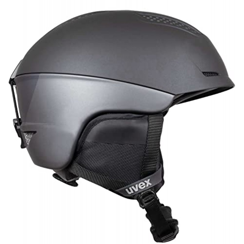 uvex 울트라, 여성 및 남성을 위한 폐쇄 가능한 환기 시스템을 갖춘 조절 가능한 스키 및 스노보드 헬멧, 미디엄, 카모 블랙 매트