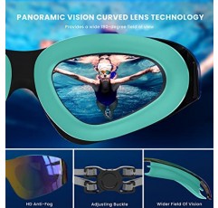 Mieny 남녀 공통-성인 수영 고글 완전 보호 Vanquisher 2.0 편광 방지 안개 방지 자외선