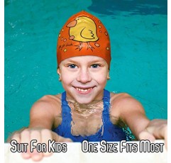 워터 기어 실리콘 성인 수영 모자 - 유연한 남여 공용 방수 - 짧은 머리와 긴 머리에 적합 - 성능 향상 - 여성 남성 및 청소년 - 철인 3종 경기 수영 선수 및 운동선수