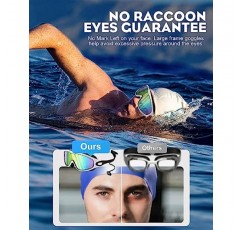 Voph 수영 고글 2 팩, 넓은 시야 안개 방지 및 UV 수영 고글, 새는 고글 없음 수영 성인 남성 여성