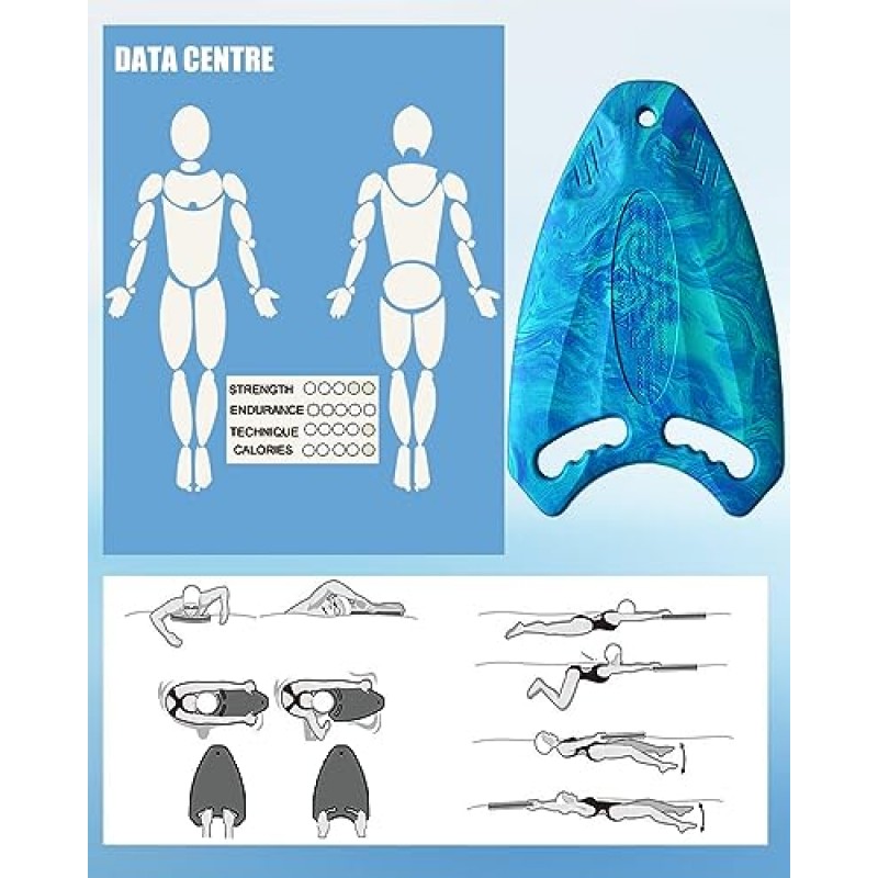GOOGIC 수영 킥보드 안전 수영 훈련 보조 - U 디자인 수영 풀 플로트 간편한 그립 풀 킥 보드 수영장 수영 선수를 위한 내구성이 뛰어난 쉬운 학습 안전 킥보드