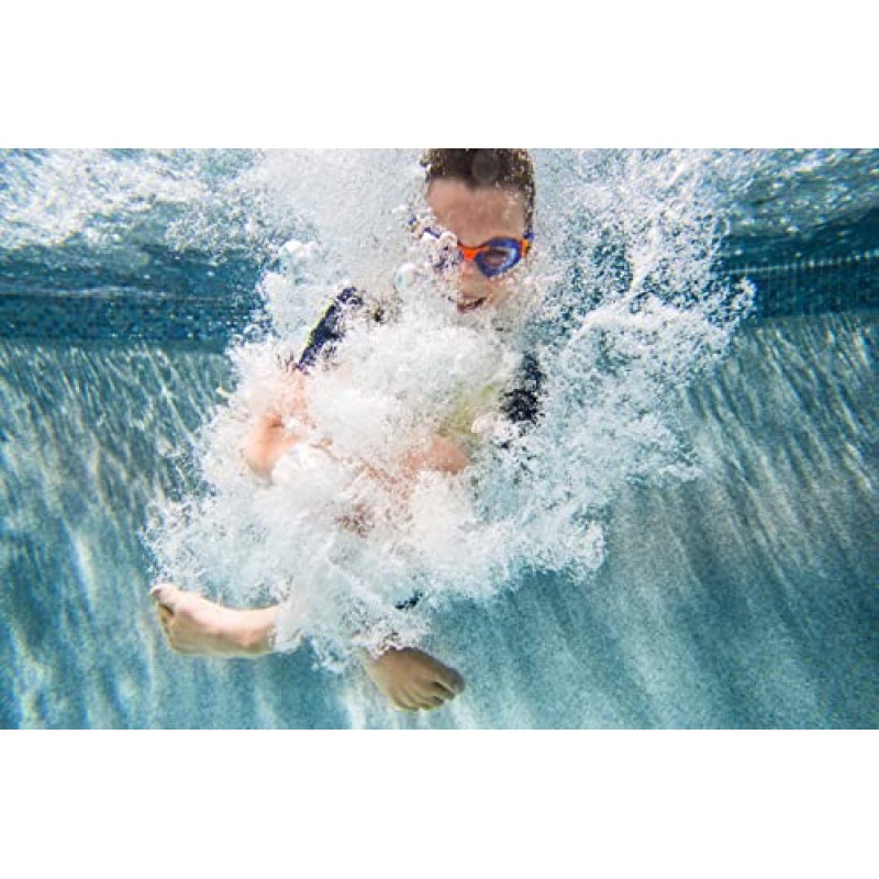 Aquasphere Kayenne Junior 어린이 남여 공용 수영 고글, 긁힘 방지 및 안개 렌즈, 누출 없음, 편안하고 넓고 선명한 시야