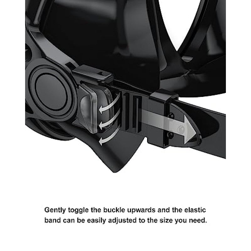 코 덮개가 있는 Fawater 수영 고글 스쿠버 다이빙 수영 마스크, 안개 방지 코팅 강화 유리가 있는 180° 투명 뷰 스노클 마스크, 성인 및 청소년용 스노클링 고글