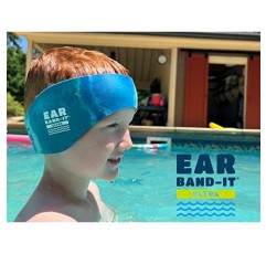 EAR BAND-IT 울트라 타이다이 수영 헤드밴드 – 이비인후과 의사가 개발한 유일한 수영 이어 밴드 – 차단 방수 귀마개 – 어린이 및 성인 사이즈 – 목욕, 샤워, 수영장, 해변에 권장되는 방수 보호