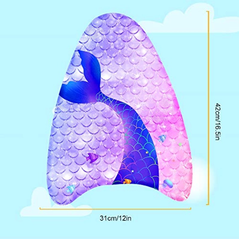 MAIGOZON 어린이를 위한 수영 킥보드 배우기, 수영 모자와 수영 가방이 포함된 수영장 훈련 킥보드, 유아 청소년 소녀 소년을 위한 여름 재미있는 수영장 장난감