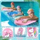 Junkin 4 Pcs 어린이를위한 수영 풀 킥보드 배우기 유니콘 토끼 피쉬 테일 인어 상어 거북 풀 수영 훈련을위한 문어 크랩 킥 보드 여름 운동 훈련 재미있는 파티 호의