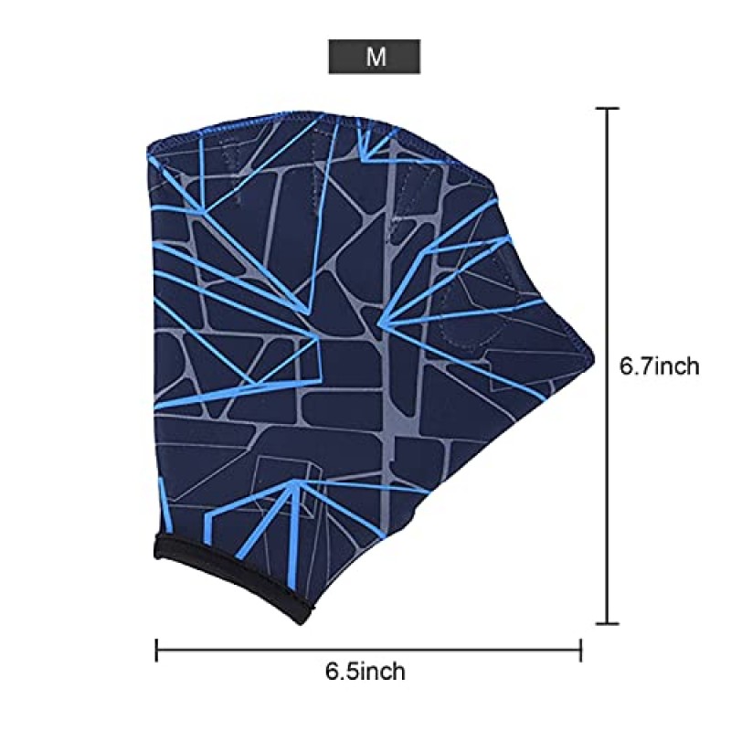 수생 장갑 오픈 핑거 물갈퀴 수영 장갑 탄성 나일론 물 훈련 패들 조정 가능한 다이빙 핸드 수영 기어 장갑 남성용 여성용 피트니스 서핑 스포츠 핸드 핀 다이빙 핸드 웹 장비