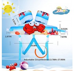 TOAUXUNG 조정 가능한 어린이 수영 조끼 아기 수영 훈련, 유아 아기 조끼 수영 보조 22-66 파운드 소년과 소녀