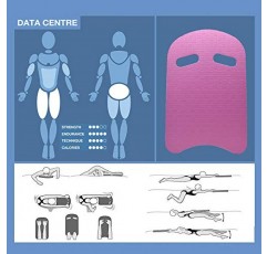 ADTZYLD 수영 킥보드 수영 훈련 킥보드, 미끄럼 방지 부드러운 가장자리 및 성인용 통합 구멍 핸들이 있는 경량 수영 보드 어린이 소녀