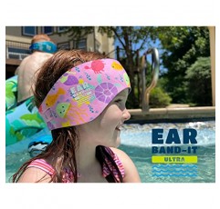 EAR BAND-IT 울트라 수영 헤드밴드 - 최고의 수영용 헤드밴드 - 물을 차단하고 귀마개를 꽂으세요 - 의사 권장 - 안전한 귀마개 - 이비인후과 의사가 발명한 것 - 소형(사이즈 차트 참조)