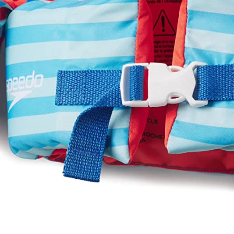 Speedo 스플래시 방해기 어린이용 PFD, 아쿠아 블루(밴 포함), 30-50lbs