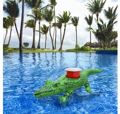 GoFloats 팽창식 수영장 및 온수 욕조 음료수 홀더(3팩)(유니콘, 플라밍고, 야자수 등 선택)