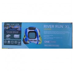 Intex River Run XL 라운지 튜브 - 팽창식 풀 리버 래프트 라이드 - 생생한 파란색, 흰색 및 녹색