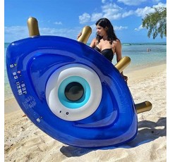 접힌 안구 모양 부동 행, 여름 수상 스포츠 라운지 뗏목, 수영장 파티 재미를 위한 전기 펌프가 있는 풍선 풀 플로트