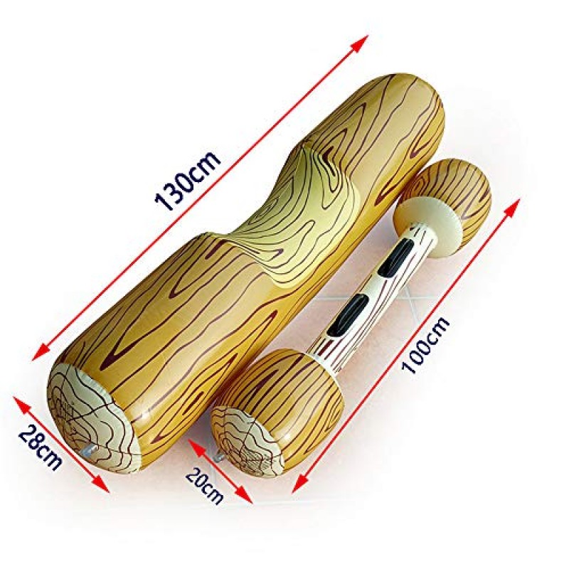 ZJDU 풍선 부동 행 장난감, 나뭇결 좌석 마운트 물 수영 풍선 부동 행, 성인 어린이 수영장 파티 수상 스포츠 게임 장난감을 뜨는 로그 뗏목
