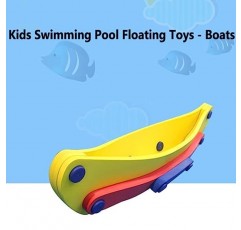 어린이 수영장 부동 장난감 보트 2개, 야외 물 게임 재미있는 장난감 어린이 거품 수영장 수레, 안전하고 안정적