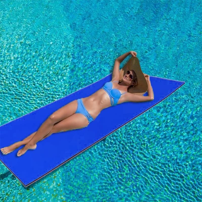 JTWMY 여름 플로팅 패드 대형 야외 찢어짐 방지 XPE 폼 수영장 물 담요 수영장 및 해변 용 플로트 매트 침대 22.7.16 (색상 : 파란색)