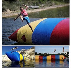 XUANX PVC 풍선 점퍼, 풍선 물 투석기, 풍선 바운스 백, 워터 파크 게임 베개, 35m