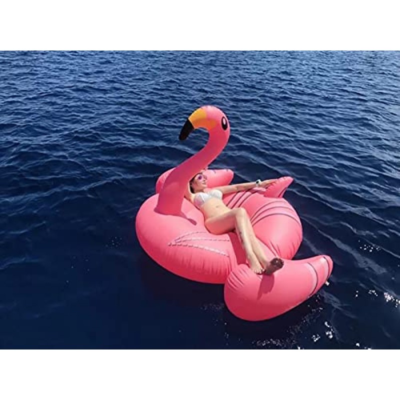 LUYIYI 플라밍고 핑크 백조 배수구 마운트, 수영장 뗏목 라운지 워터 해먹 어린이 장난감에 떠 다니는 것은 휴대하기 쉽습니다.