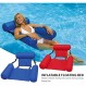 LSHAOBO PVC 여름 풍선 접이식 부동 행 수영장 물 해먹 에어 침대 해변 수상 스포츠 안락 의자 (색상: 주황색)