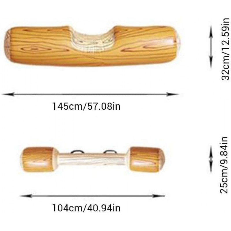 풀 플로트 풀 플로트 전투 로그 뗏목 2인용 행 장난감 성인 어린이, 4개 풍선 수영장 라운지 워터 라이드 뗏목, 풀 파티 해변 스포츠 야외 게임용 더블 비트 수영 로그 스틱 세트, w