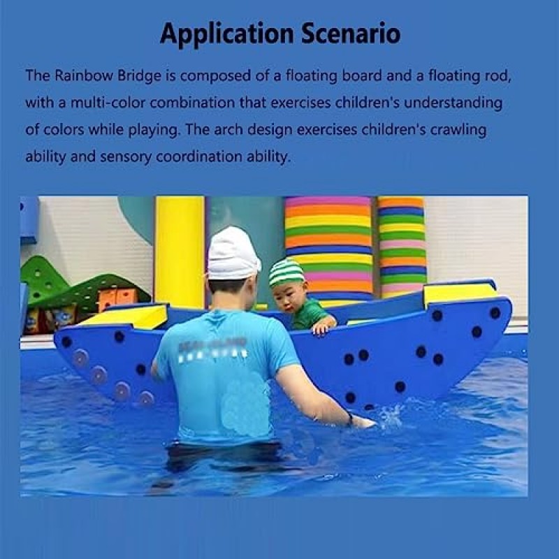 어린이 수영장 부동 장난감 보트 워터 슬라이드, 어린이 야외 수상 게임을위한 거품 풀 수레, 180x70x40cm