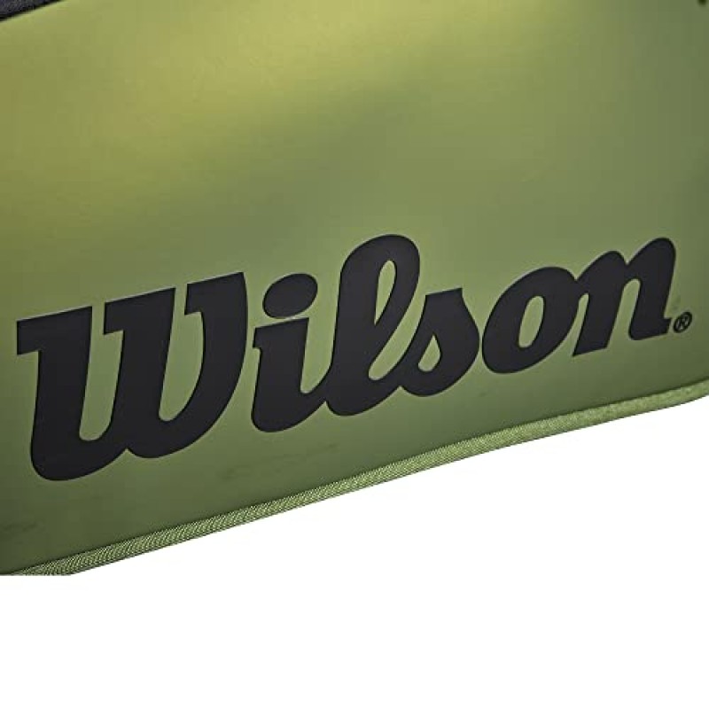 WILSON 블레이드 V8 슈퍼 투어 테니스 라켓 백 - 15팩, 그린