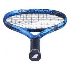 Babolat Pure Drive 110 테니스 라켓(10세대) - 중간 범위 장력의 16g 흰색 Babolat Syn Gut 연결