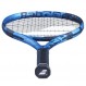 Babolat Pure Drive 110 테니스 라켓(10세대) - 중간 범위 장력의 16g 흰색 Babolat Syn Gut 연결