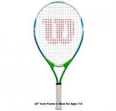 윌슨 US 오픈 주니어 테니스 라켓과 어드밴티지 테니스 백이 번들로 제공됨(3-10세 초보자에게 적합)