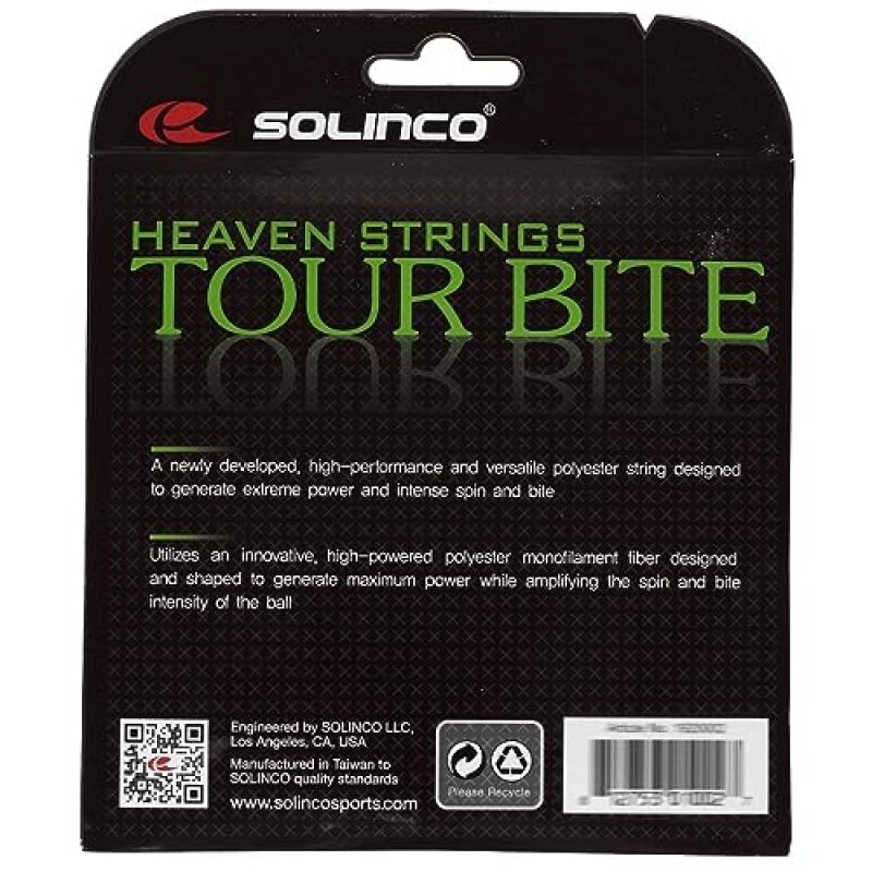 Solinco Tour Bite 16L g 1.25mm 테니스 스트링 - 2팩