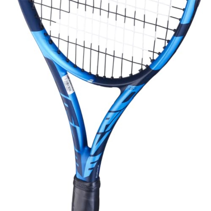 Babolat Pure Drive 테니스 라켓(10세대) - 중간 범위의 장력으로 16g 흰색 Babolat Syn Gut를 연결함