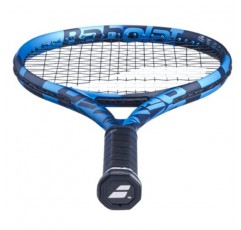 Babolat Pure Drive 테니스 라켓(10세대) - 중간 범위의 장력으로 16g 흰색 Babolat Syn Gut를 연결함