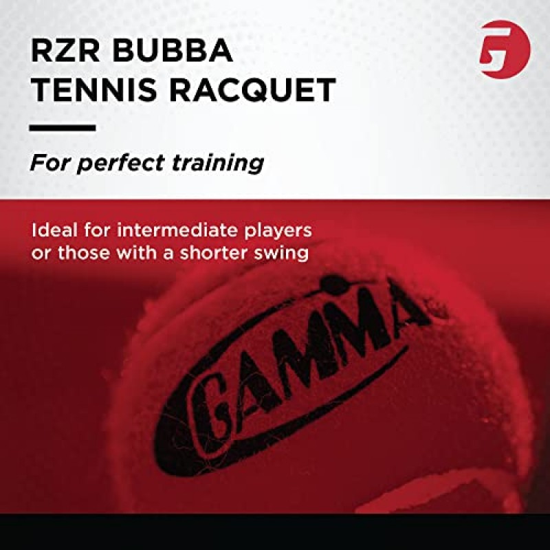 GAMMA Sports RZR Bubba 117 테니스 라켓, 성인용 테니스 라켓, 117제곱인치