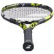 Babolat Pure Aero 테니스 라켓(7세대) - 중간 범위의 장력으로 16g 흰색 Babolat Syn Gut를 연결함