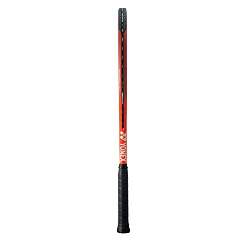 Yonex VCORE 100 6세대 탱고 레드 테니스 라켓 원하는 색상의 합성 거트 라켓 스트링 연결 - 16x19 스트링 패턴