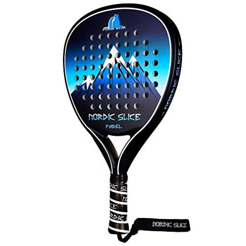 NORDIC SLICE Polar Bear 18K 2021 탄소 섬유 EVA 코어 Padel/POP 테니스/패들 테니스 라켓