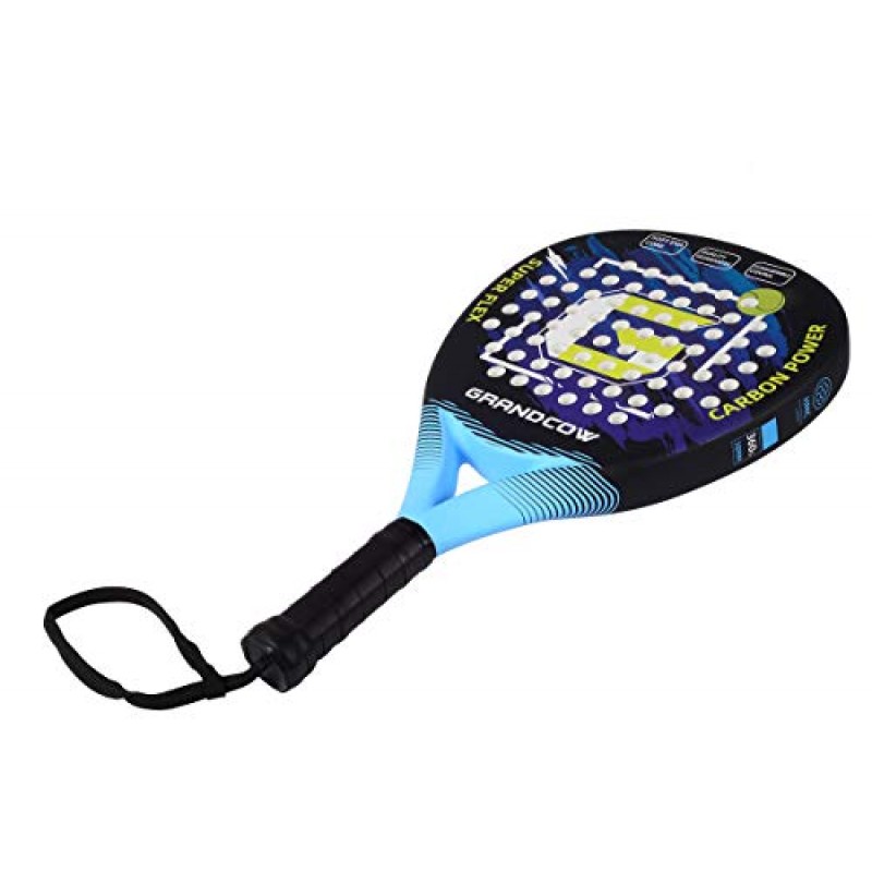 GRANDCOW 테니스 패들 라켓 Padel 탄소 섬유 표면, EVA 메모리 플렉스 폼 코어 다이아몬드 모양 POP 패들 라켓