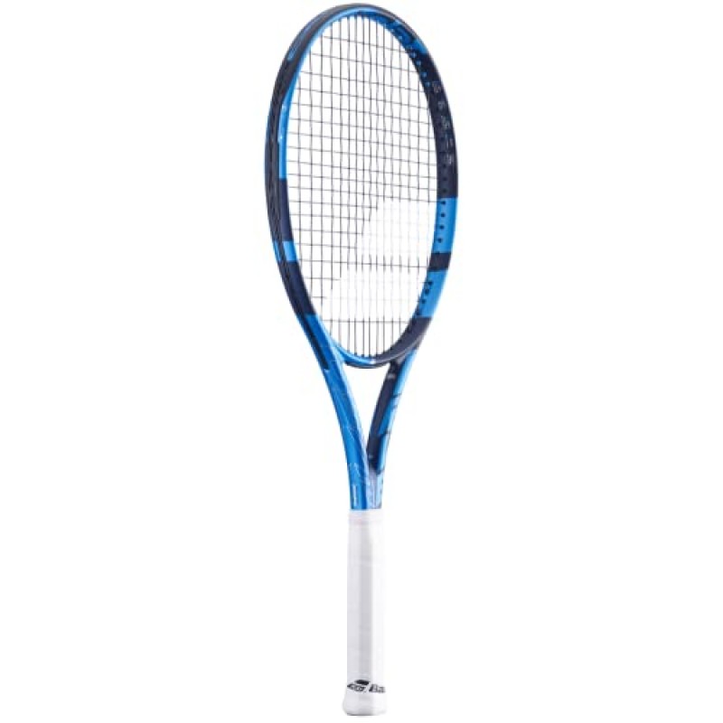 Babolat Pure Drive Lite 테니스 라켓(10세대) - 중간 장력의 16g 흰색 Babolat Syn Gut 연결