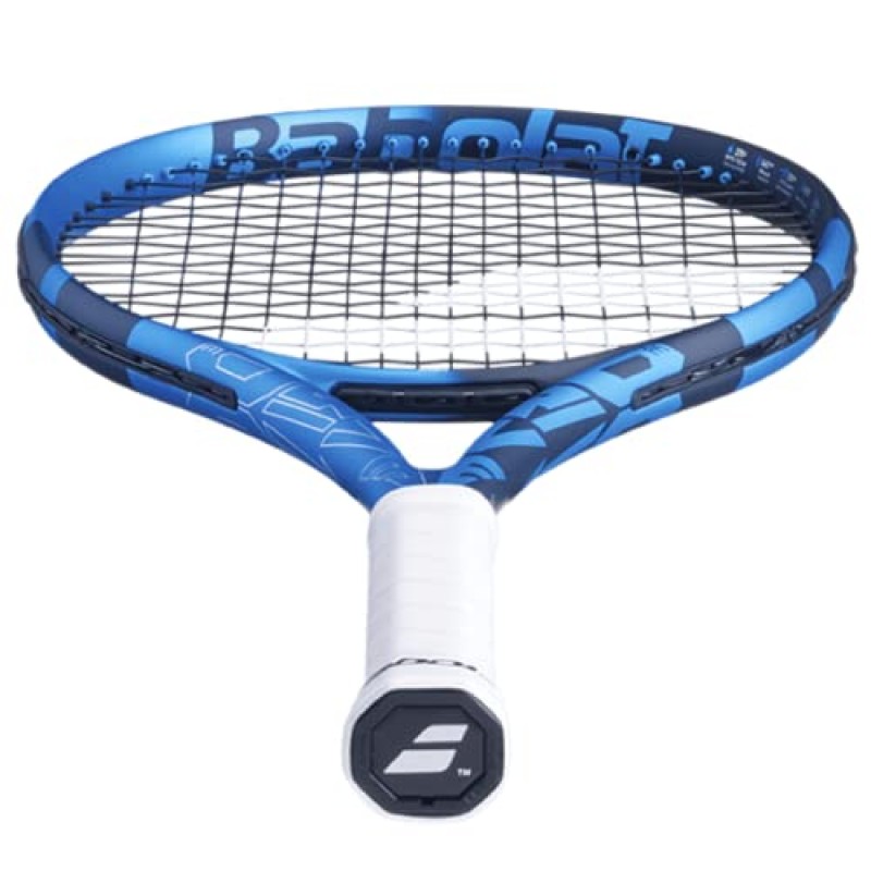 Babolat Pure Drive Lite 테니스 라켓(10세대) - 중간 장력의 16g 흰색 Babolat Syn Gut 연결